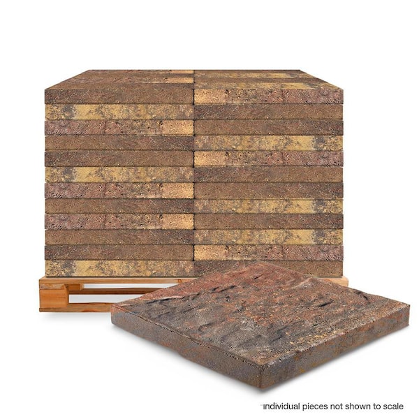 16 in. x 16 in. Concrete North-West Blend Slate Step Stone