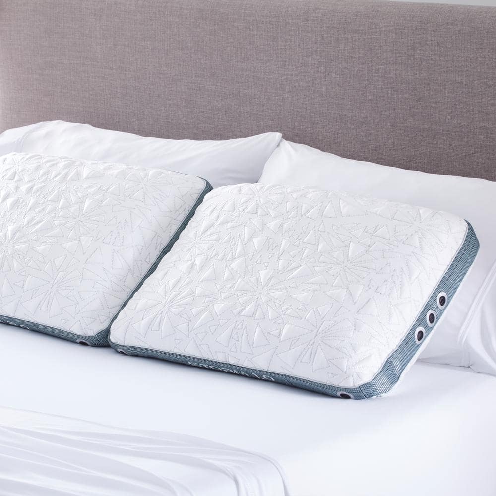 White Memory Foam Cooling Performance Pillow