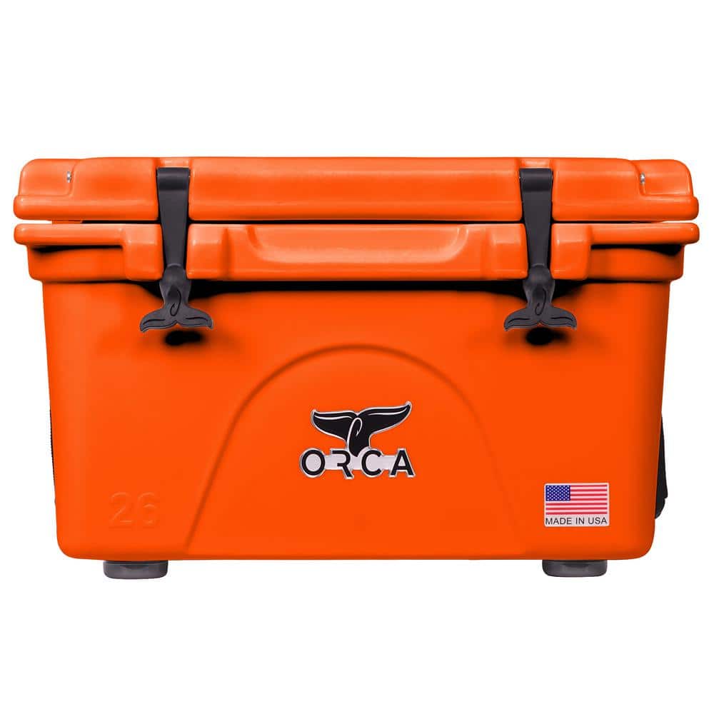 ORCA 26 qt. Hard Sided Cooler in Blaze Orange ORCBZO026 - The Home Depot