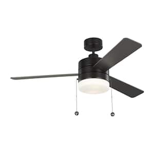 Syrus 52 in. LED Indoor Oil Rubbed Bronze Ceiling Fan with Light Kit and Pull Chain Operation