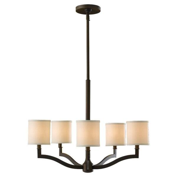 Generation Lighting Stelle 5-Light Oil Rubbed Bronze 1-Tier Chandelier