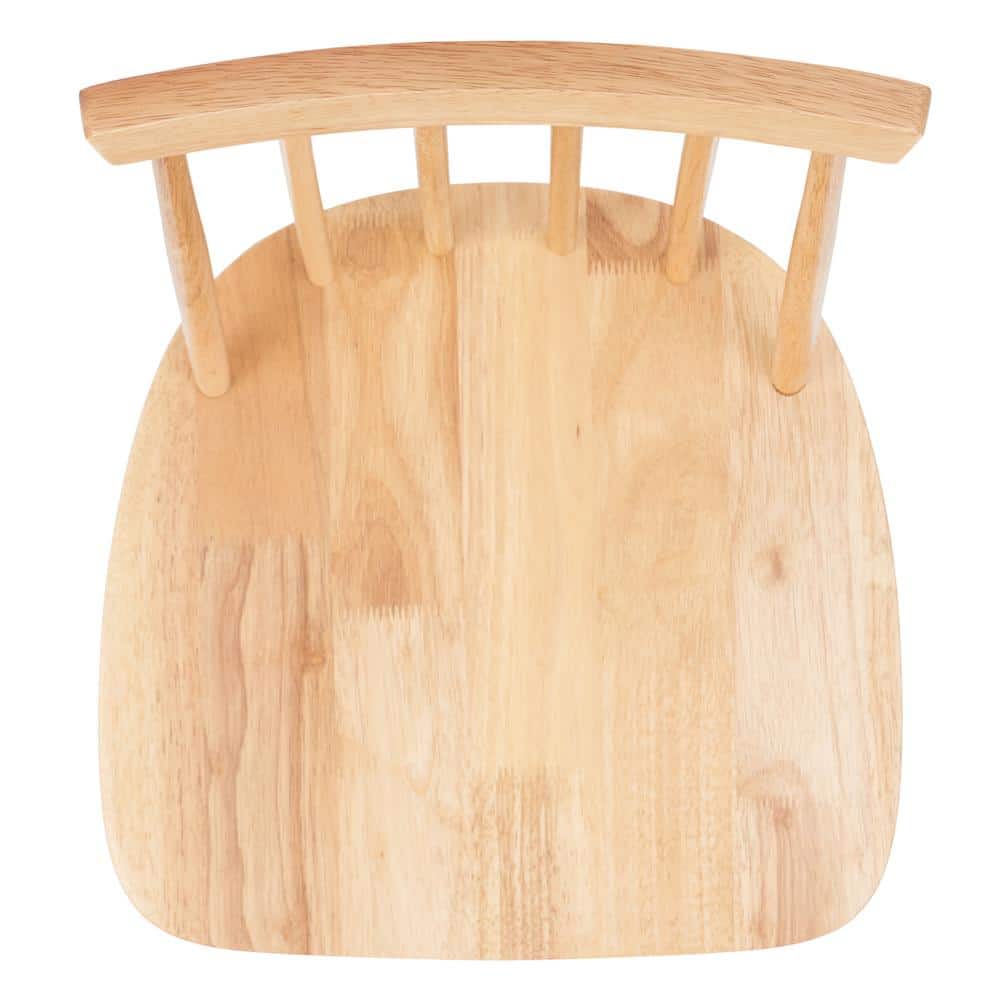 Natural Wood Swivel Windsor Counter Stool