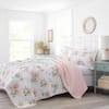  Laura Ashley Home - Queen Quilt Set, Cotton Reversible Bedding  with Matching Shams, Home Decor Ideal for All Seasons (Honeysuckle Pink,  Queen) : Home & Kitchen