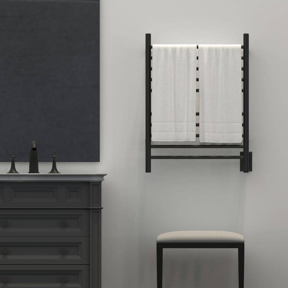 Matte Black Stainless Steel Wall Mounted Towel Warmer