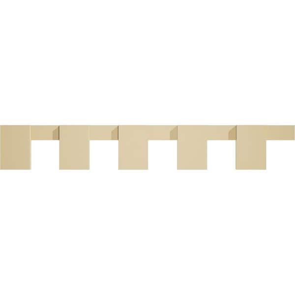 Ekena Millwork 1 in. D x 7 in. W x 46.625 in. L Primed Polyurethane Panel Moulding