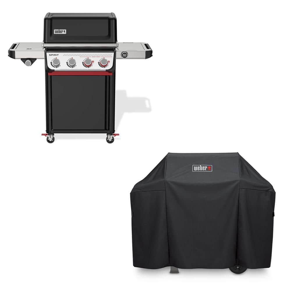 Weber Spirit EP-435 4-Burner Liquid Propane Gas Grill in Black with