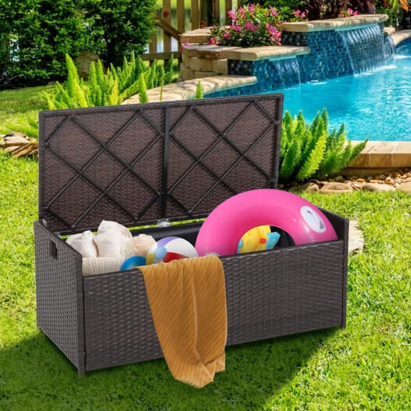 Outdoor Storage Bench With Deck Seat Cushions Storage Bench Patio