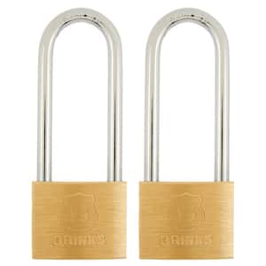 1-9/16 in. (40 mm) Keyed Lock with 2-1/2 in. Shackle (2-Pack)