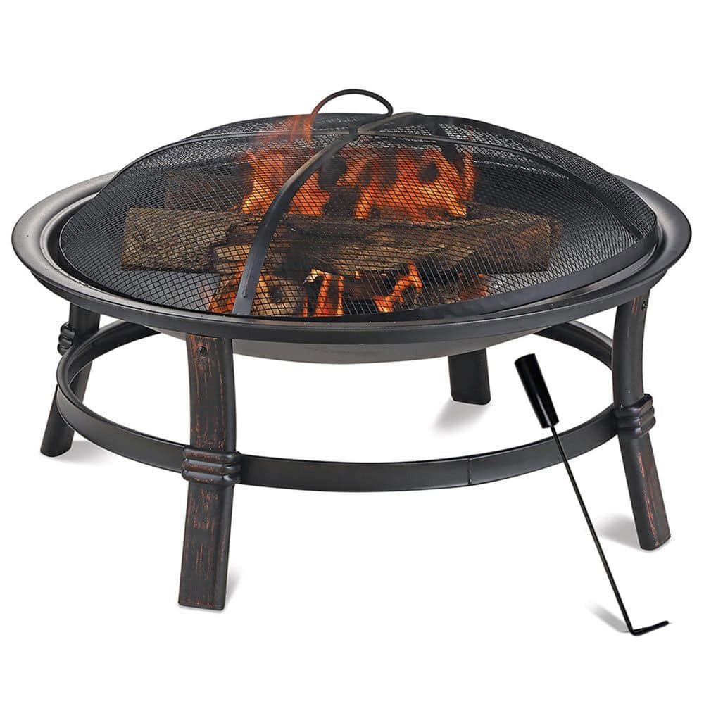 29.3 Inch Wood Burning Fireplace with Match Light Ignition, Black price history on PriceWatchPro