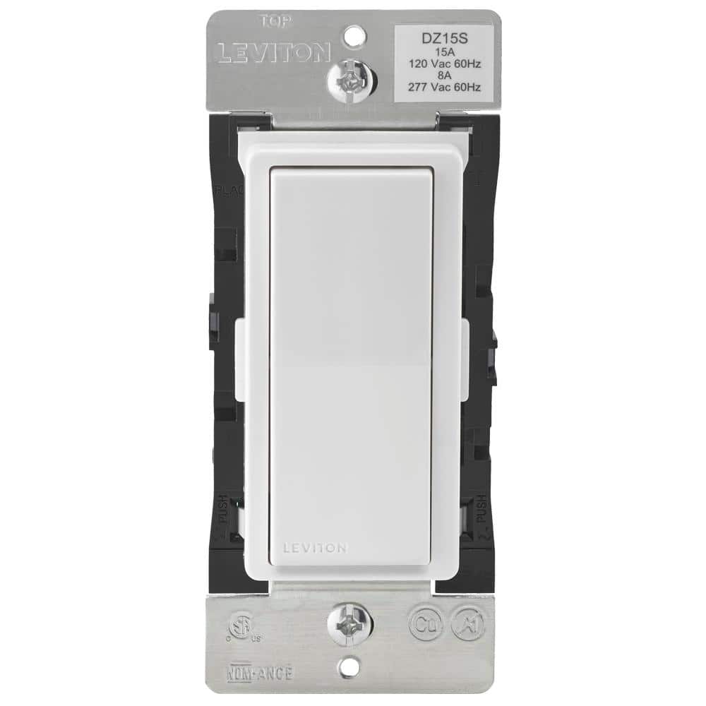 https://images.thdstatic.com/productImages/7fbe11b6-5c6f-4f22-987e-cf444bf97150/svn/white-leviton-light-switches-r52-dz15s-2rw-64_1000.jpg