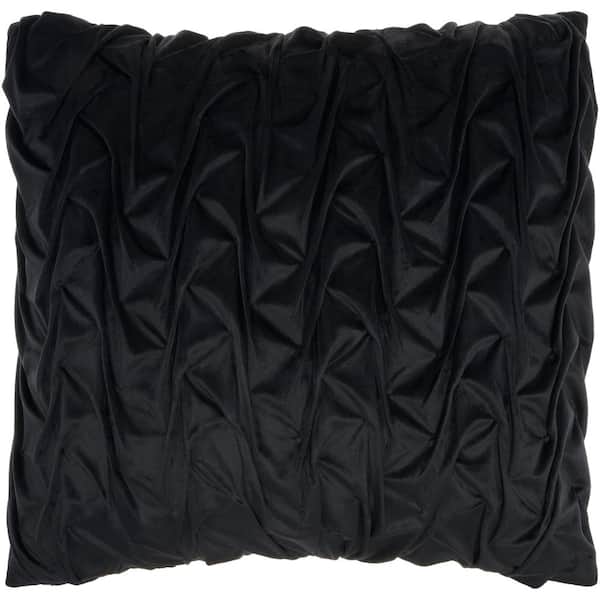 Mina Victory Lifestyles Black 22 in. x 22 in. Throw Pillow