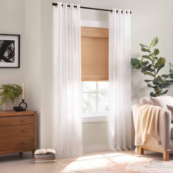 Eclipse Bamboo Natural Cordless Light Filtering Privacy Bamboo Roman Shade 72 in. W x 72 in. L