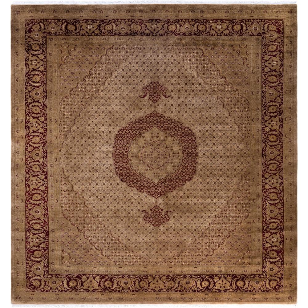 Fine Vibrance Brown 8 X 10 Hand-Knotted Wool Indoor Area Rug price history on PriceWatchPro