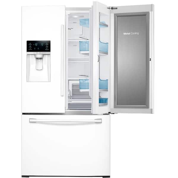 Samsung 27.8 cu. ft. Food Showcase French Door Refrigerator in White