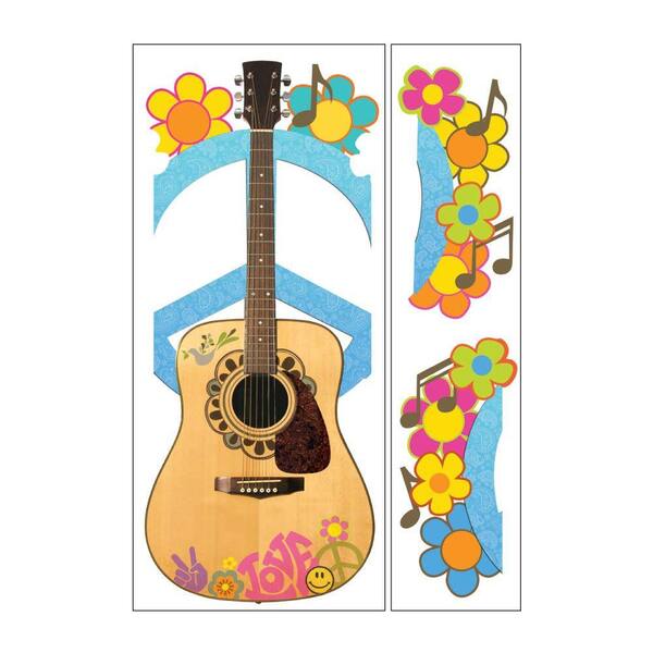 Sticky Pix Removable and Repositionable Ultimate Wall Sticker Mini Mural Appliques Peace