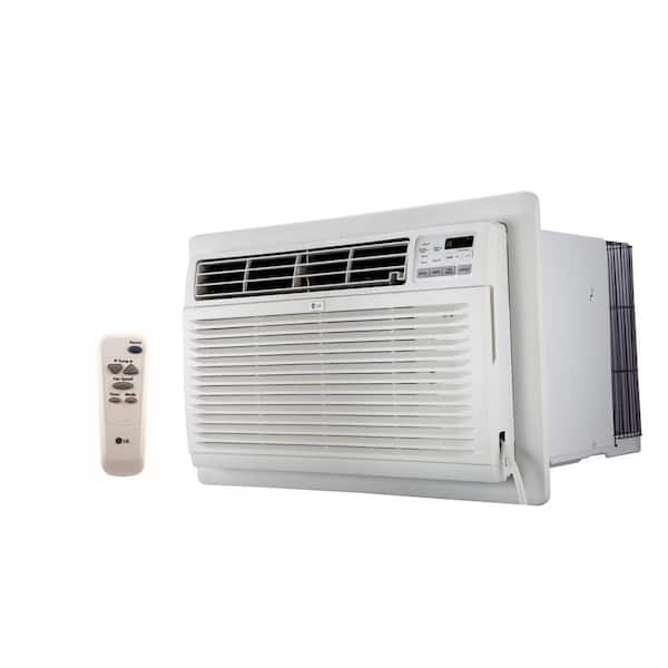 LG 11,800 BTU 115V Through-the-Wall Air Conditioner LT1216CER Cools 550 Sq. Ft. with remote in White