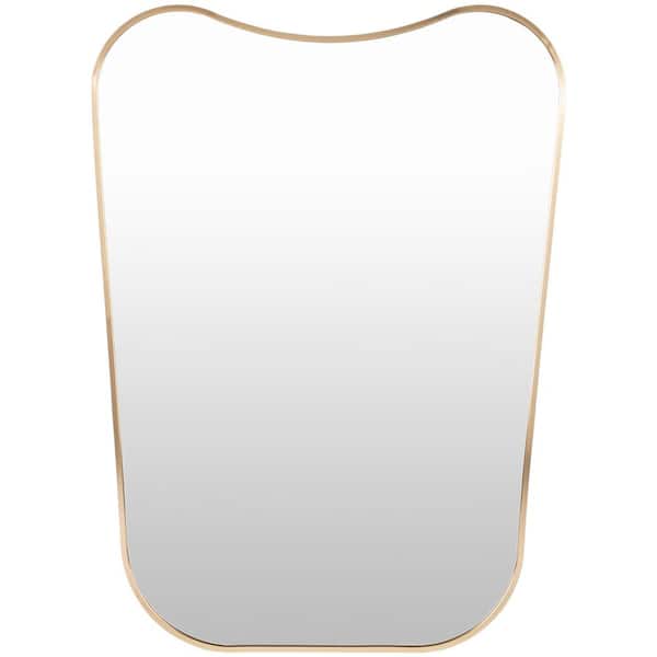 Livabliss Bellona 30 in. H x 22 in. W Gold Framed Decorative Mirror