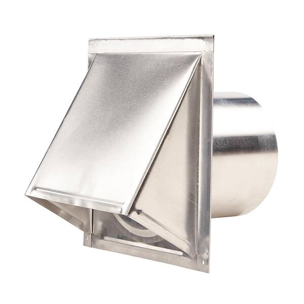 thumbnail image 2 of Dundas Jafine Louvered Dryer Vent Cover – Fits 4-Inch Pipe, Brown, Paintable Plastic, Universal Fit 2 of 5