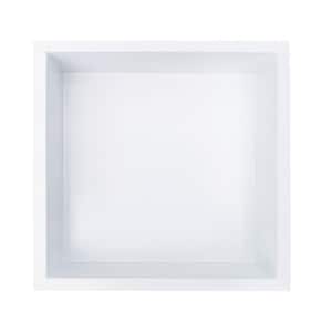 Showroom Series 12 in. x 12 in. Stainless Steel Shower Niche in White