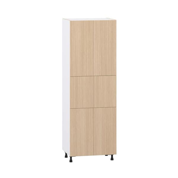 Timberline 30 in. W x 24.5 in. D x 89.5 in. H Assembled Shaker Pantry Kitchen Cabinet in Mojavi Oak with 5-Shelves