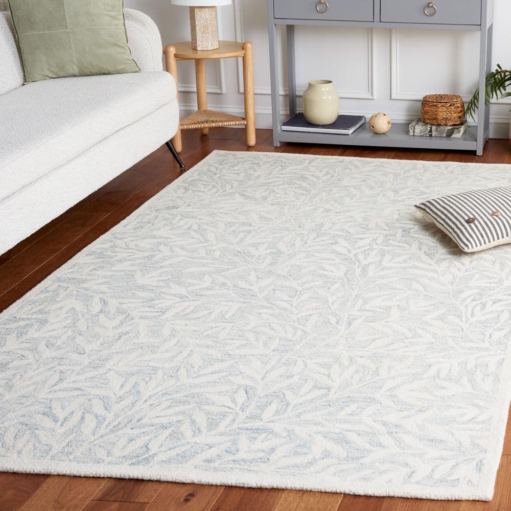 Jardin 5 ft. x 8 ft. Light Gray/Ivory Border Floral Area Rug price history on PriceWatchPro