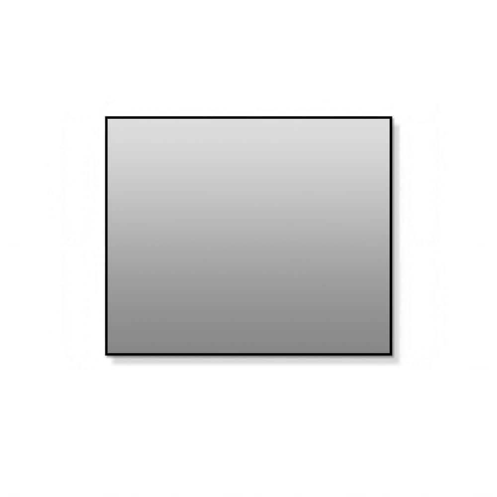 36 in. W x 30 in. H Rectangular Black Aluminum Framed Bathroom Wall Mirror, Horizontal or Vertical price history on PriceWatchPro