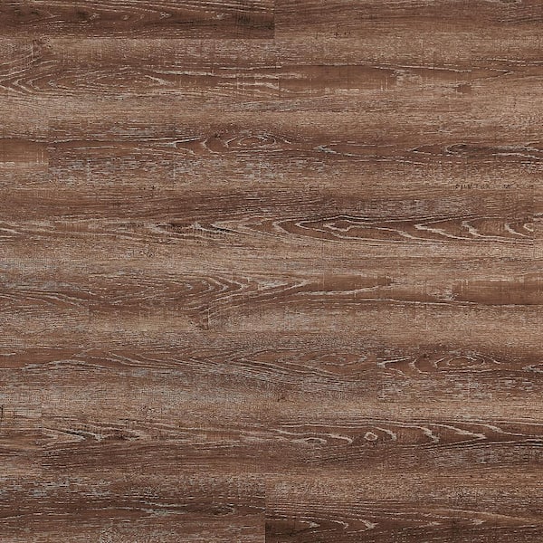 Ivy Hill Tile Revive 12mil 6.3 in. W x 48.4 in. L Aspen Pecan Waterproof Glue Down Luxury Vinyl Tile Flooring (42.37 Sq. ft. / CASE)