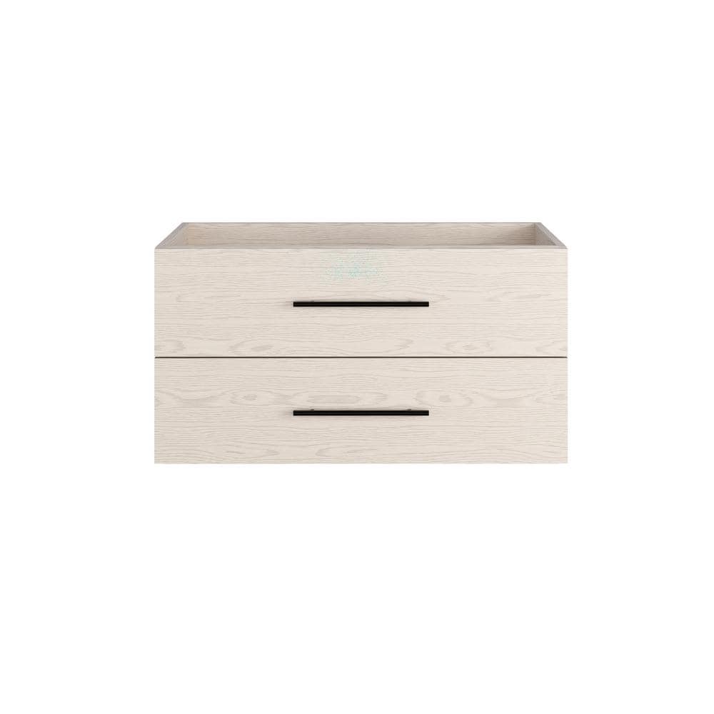 Napa 36 in. W x 22 in. D x 21 in. H Single Sink Bath Vanity Cabinet without Top in Natural Oak, Wall Mounted price history on PriceWatchPro