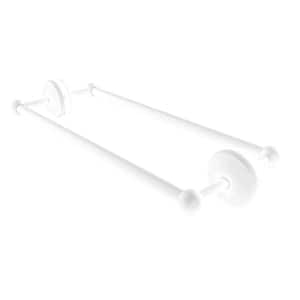 Monte Carlo 18 in. Back to Back Shower Door Handle Towel Bar in Matte White