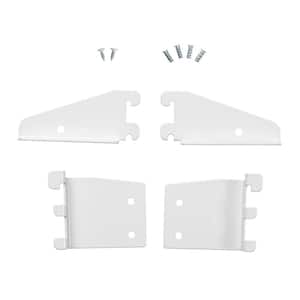 ShelfTrack 0.75 in. L White Steel Wall Mount Shelving Conversion Bracket for Selectives Closet System