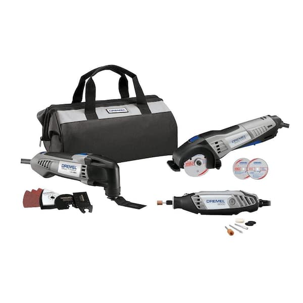 Dremel Ultimate Corded Combo Kit with Saw Max, Multi-Max and Rotary Tool with Carrying Bag and 15 Accessories (3-Tool)