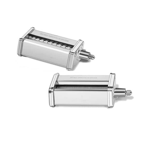 Stainless Steel Pasta Attachment with Roller and Cutter Set for Stand Mixers, 3-Piece