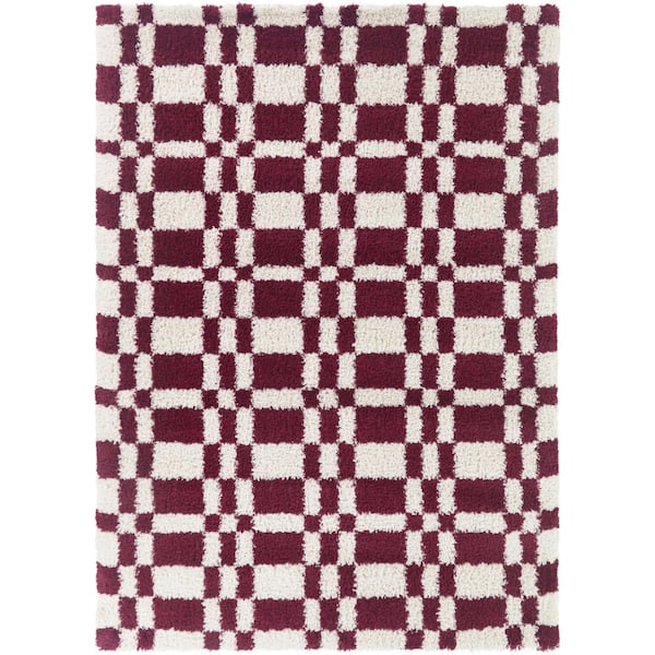 Barker Red 8 ft. x 10 ft. Area Rug