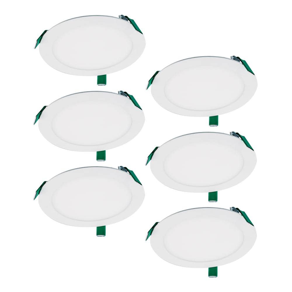 8 in. Selectable CCT and Lumens New Construction Canless Recessed Integrated LED Kit, (6-Pack) price history on PriceWatchPro
