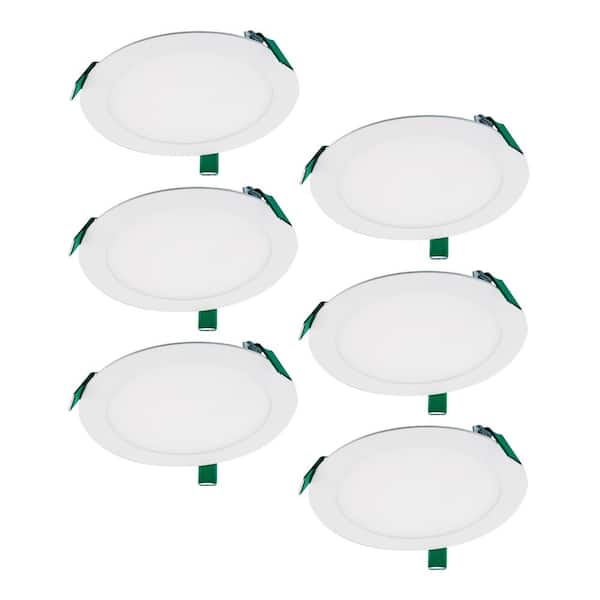 HALO 8 in. Selectable CCT and Lumens New Construction Canless Recessed Integrated LED Kit, (6-Pack)