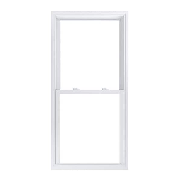 American Craftsman 29.75 in. x 61.25 in. 70 Pro Series Low-E Argon Glass Double Hung White Vinyl Replacement Window, Screen Incl