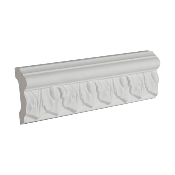 American Pro Decor 2 in. x 3/4 in. x 6 in. Long Acanthus Polyurethane Panel Moulding Sample