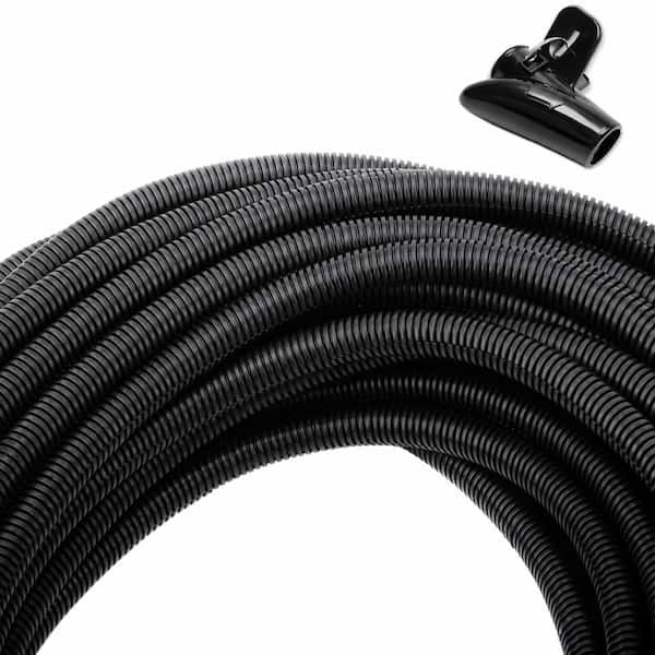 1/2 in. x 50 ft. Plastic Flexible Wire Loom Split Tubing Conduit for Electrical Wires and Cables