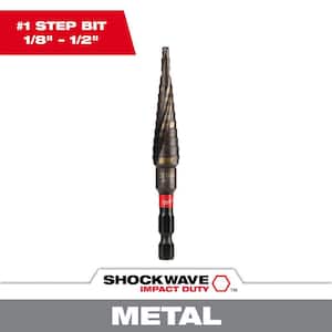 Milwaukee SHOCKWAVE 1/8 in. - 1 in. #8 Impact-Rated Titanium Step
