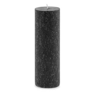 3 in. x 9 in. Timberline Black Pillar Candle