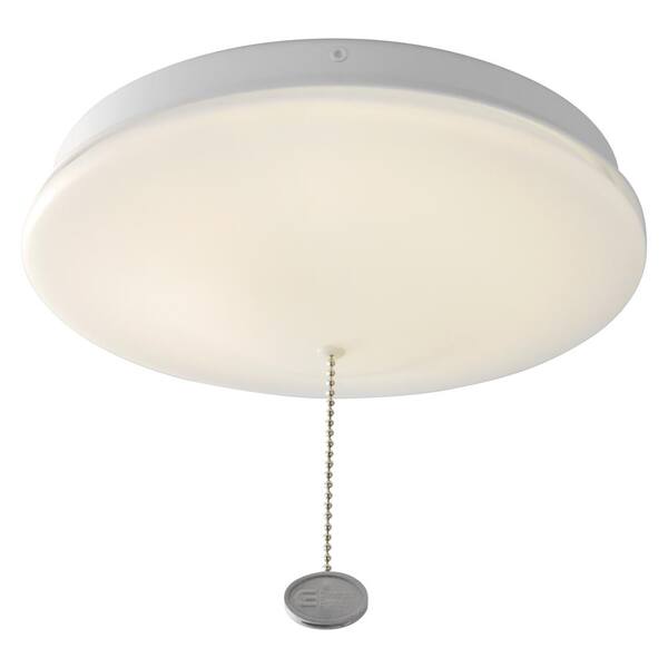 Commercial Electric 10 In White Closet Light With Pull Chain Led Flush Mount Ceiling 900 Lumens 4000k Bright 564221410 - Pull Cord Led Ceiling Light