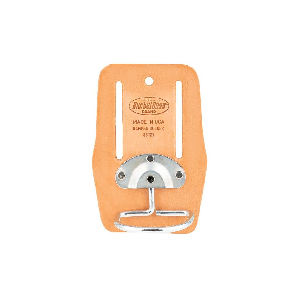 BUCKET BOSS Saddle Leather Swinging Hammer Holder for Work