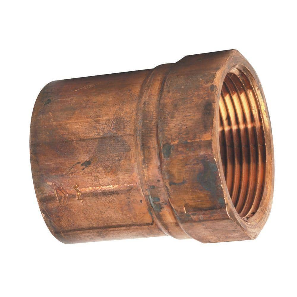 Everbilt 3 4 In Copper Pressure Cup X Fpt Female Adapter Fitting W 01246eb The Home Depot