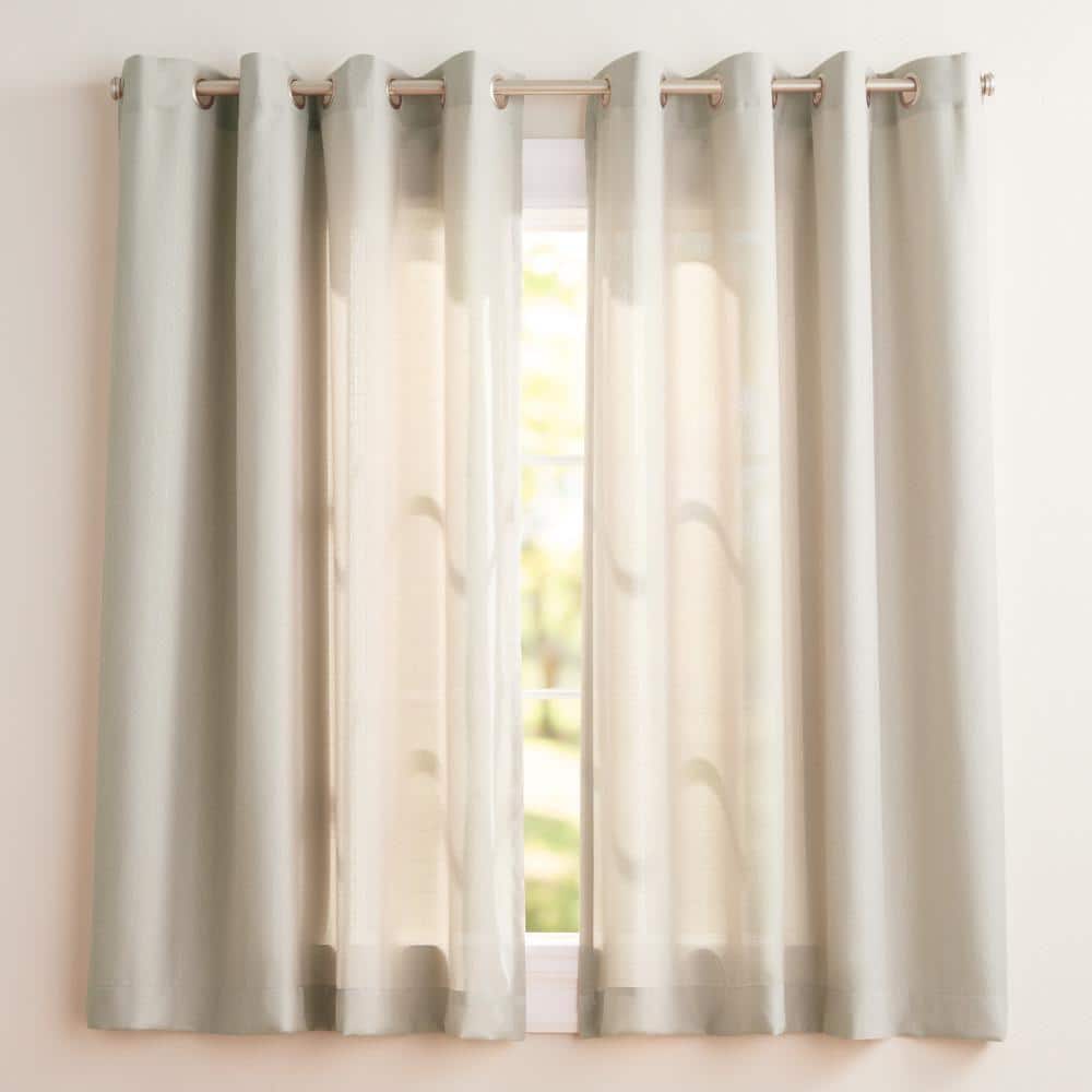 その他 curtain EXCLUSIVE HOME Loha Natural Solid Light Filtering Grommet Top