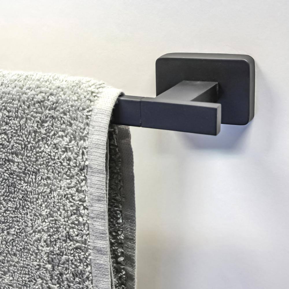 Chicago Black 18'' Wall Mounted Towel Bar