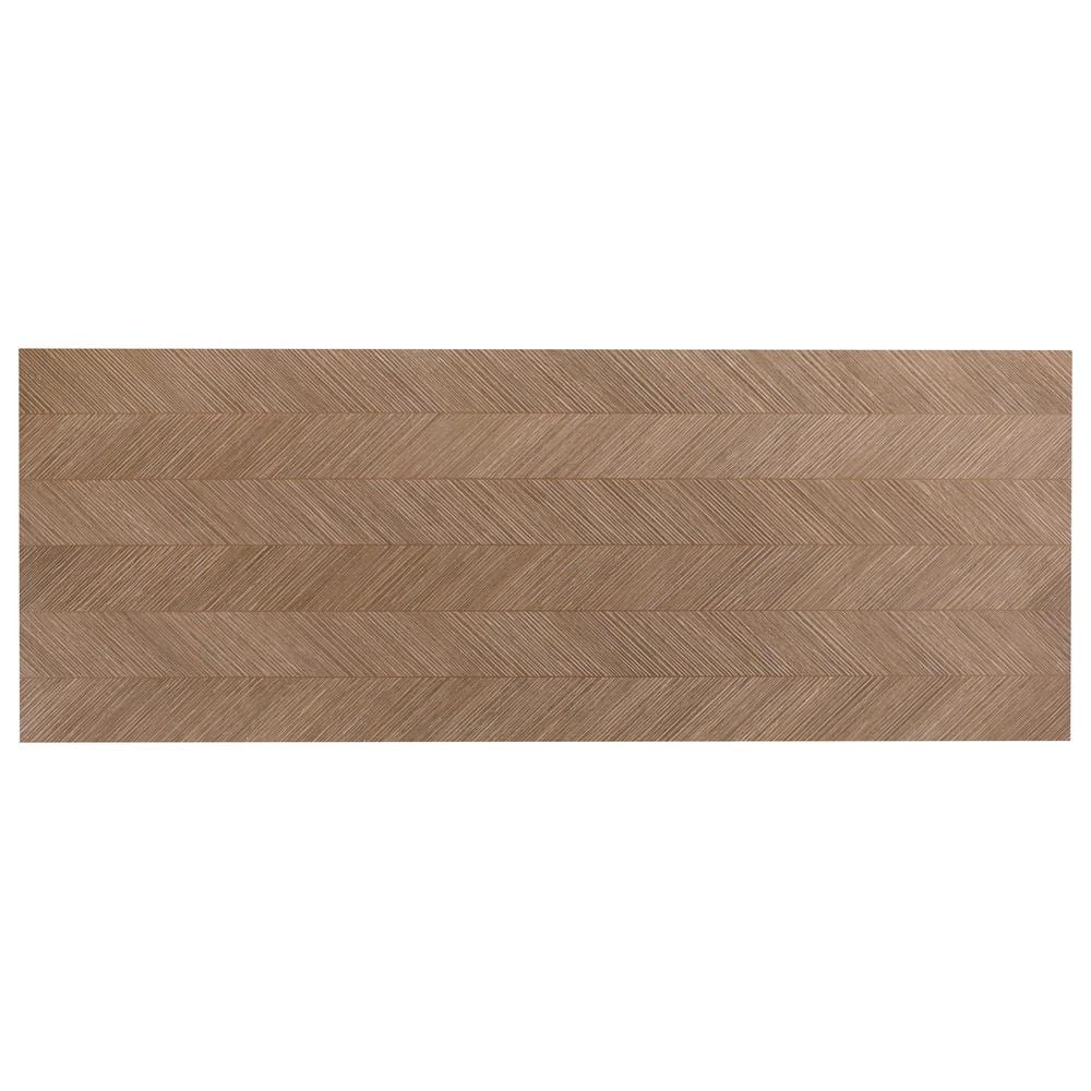 Large Format Cherry Brown Textured Wood Look Matte Ceramic Wall Tile