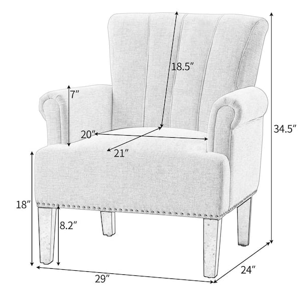 Typical best sale armchair dimensions