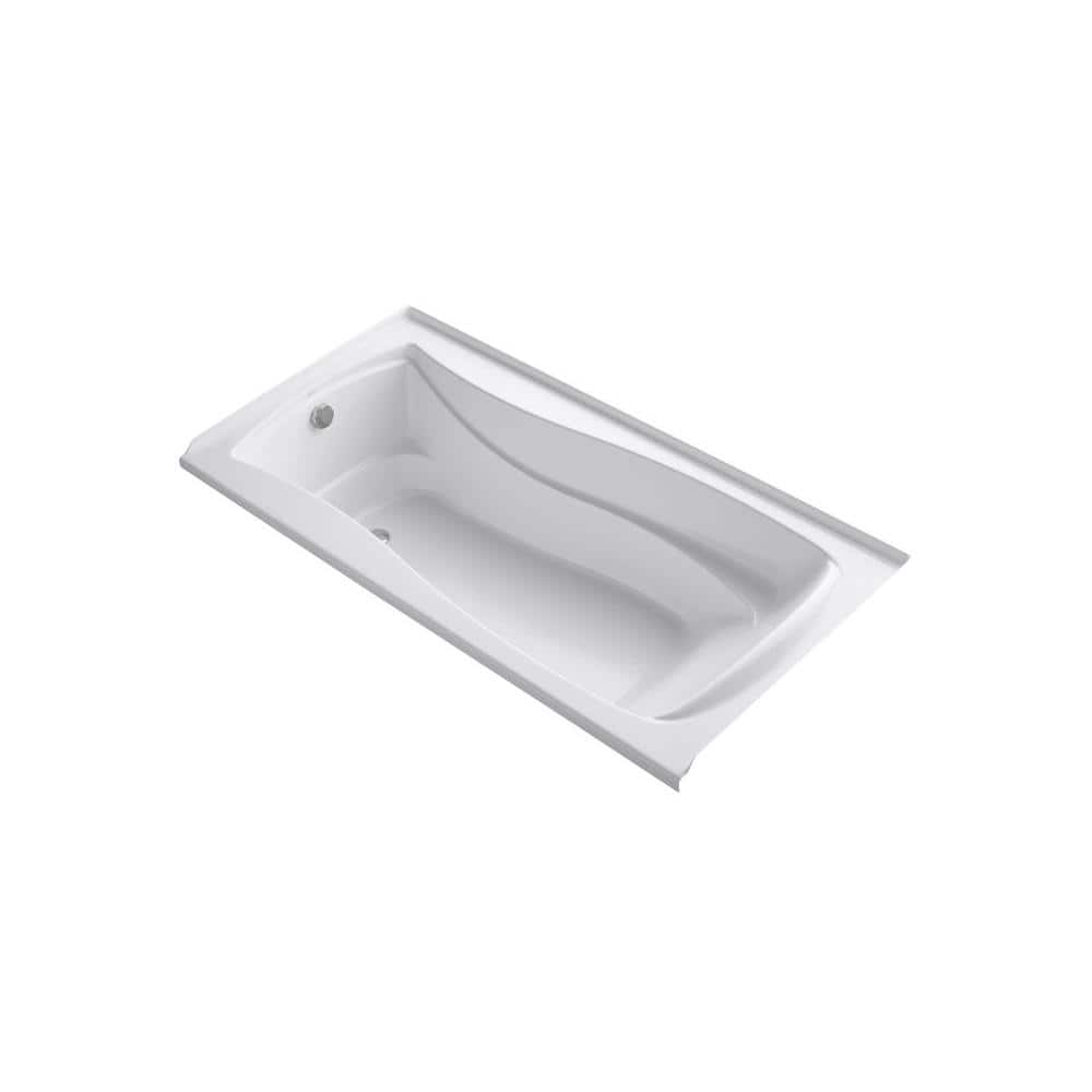 Mariposa 72 in. x 36 in. Rectangular Soaking Bathtub with Left-Hand Drain i
