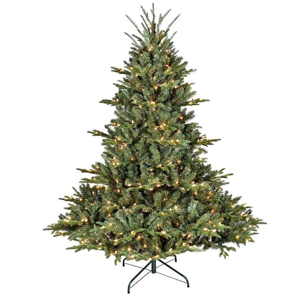 9FT Christmas Tree with 3451 Tips, 1100 UL Lights, Wide Base for Spacious Areas, Hinged Structure, Stable Metal Stand