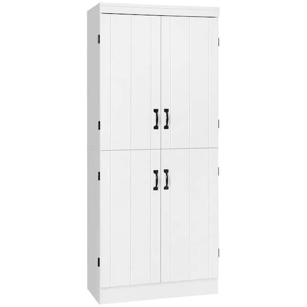Unbranded 30 in. W x 15.75 in. D x 69.5 in. H Bathroom White Linen Cabinet